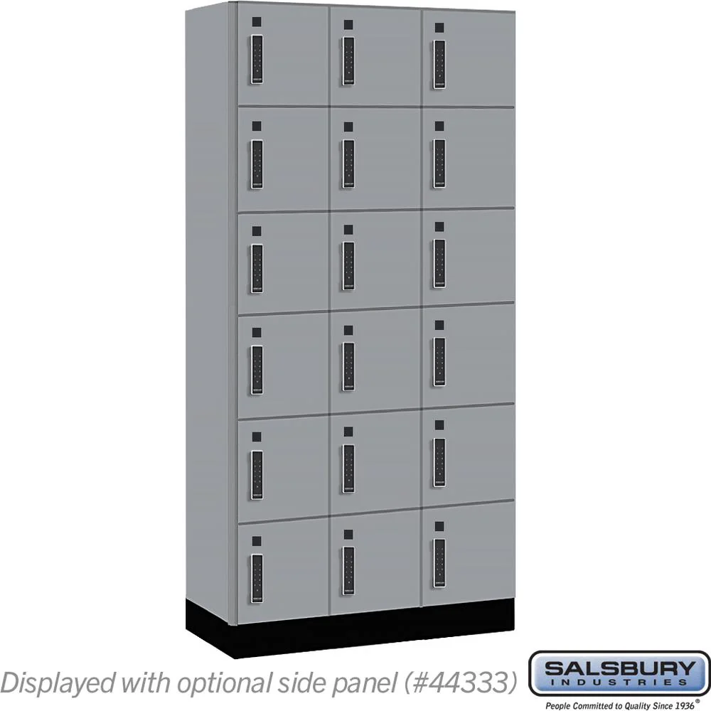 12" Wide Premier Wood Locker - Six Tier Box Style-3 Wide - 6 Feet High - 18" Deep by Salsbury - Image 38