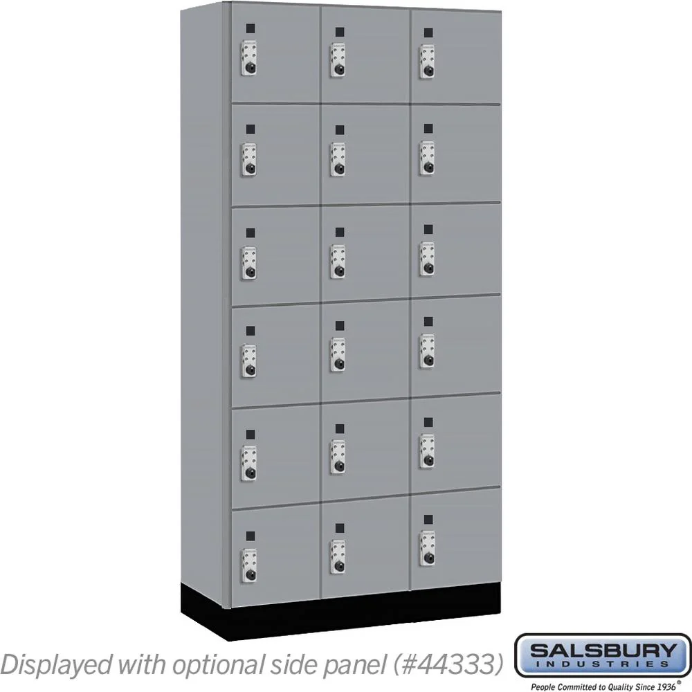 12" Wide Premier Wood Locker - Six Tier Box Style-3 Wide - 6 Feet High - 18" Deep by Salsbury - Image 42