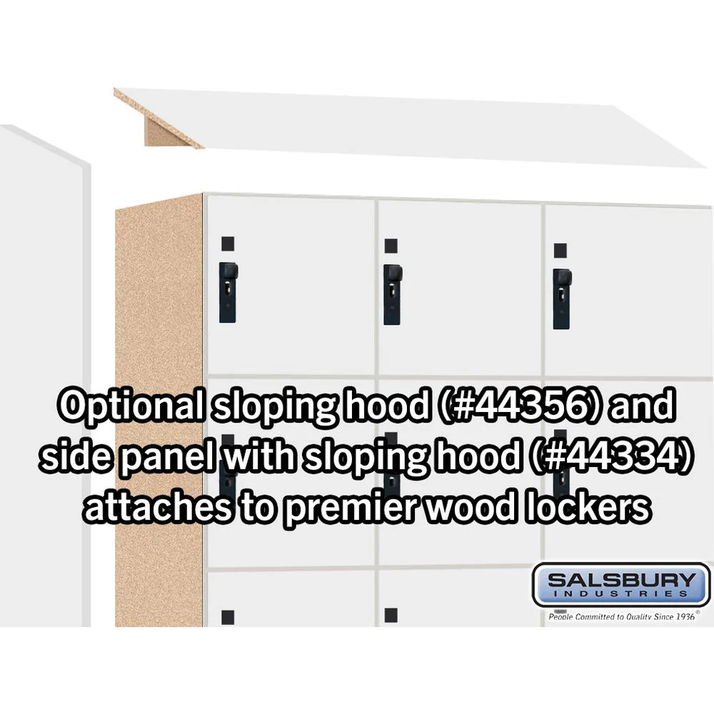 12" Wide Premier Wood Locker - Six Tier Box Style-3 Wide - 6 Feet High - 18" Deep by Salsbury - Image 6