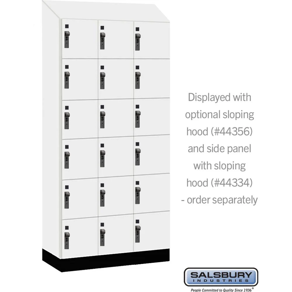 12" Wide Premier Wood Locker - Six Tier Box Style-3 Wide - 6 Feet High - 18" Deep by Salsbury - Image 7
