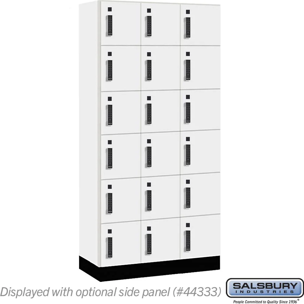12" Wide Premier Wood Locker - Six Tier Box Style-3 Wide - 6 Feet High - 18" Deep by Salsbury - Image 8