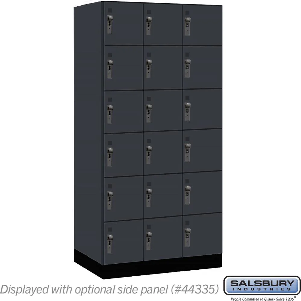 12" Wide Premier Wood Locker - Six Tier Box Style-3 Wide - 6 Feet High - 21" Deep by Salsbury - Image 13