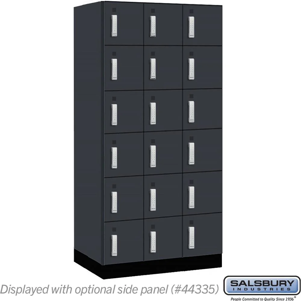 12" Wide Premier Wood Locker - Six Tier Box Style-3 Wide - 6 Feet High - 21" Deep by Salsbury - Image 17