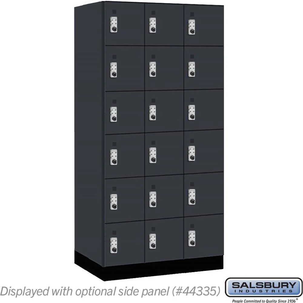 12" Wide Premier Wood Locker - Six Tier Box Style-3 Wide - 6 Feet High - 21" Deep by Salsbury - Image 18
