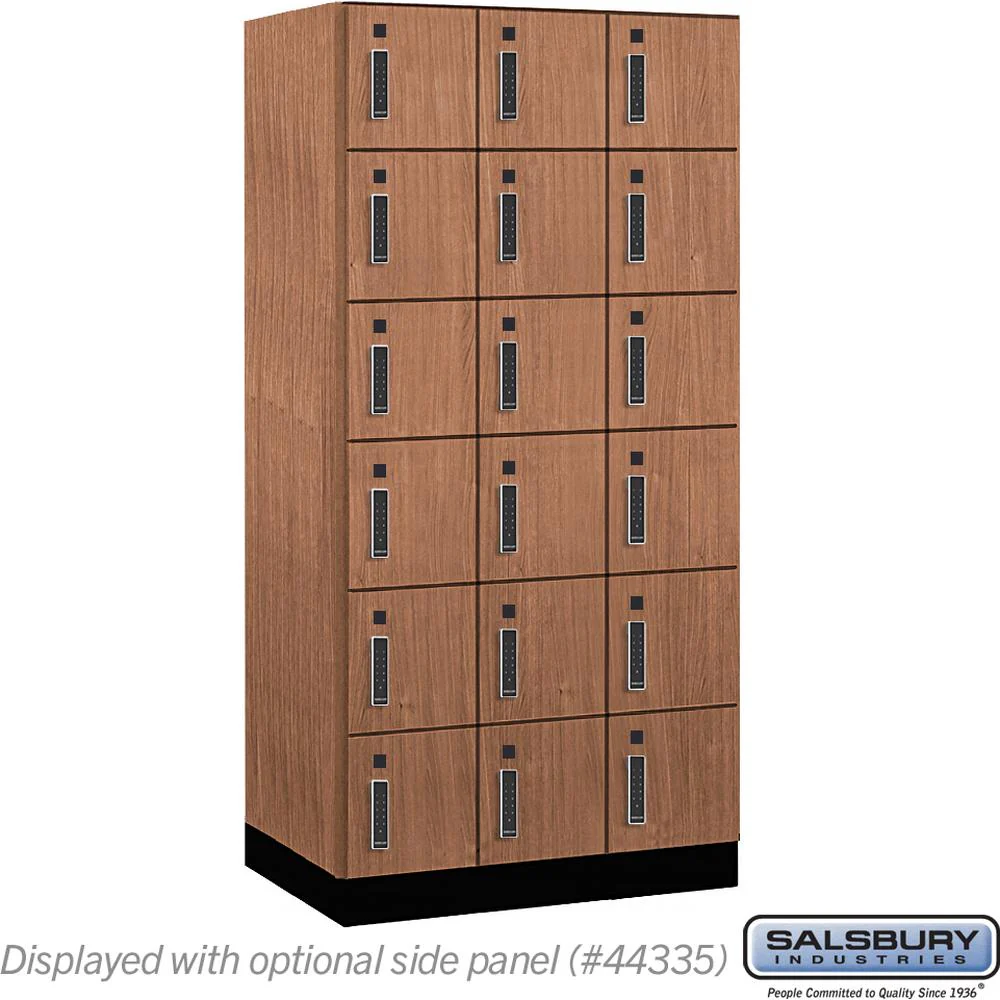 12" Wide Premier Wood Locker - Six Tier Box Style-3 Wide - 6 Feet High - 21" Deep by Salsbury - Image 20