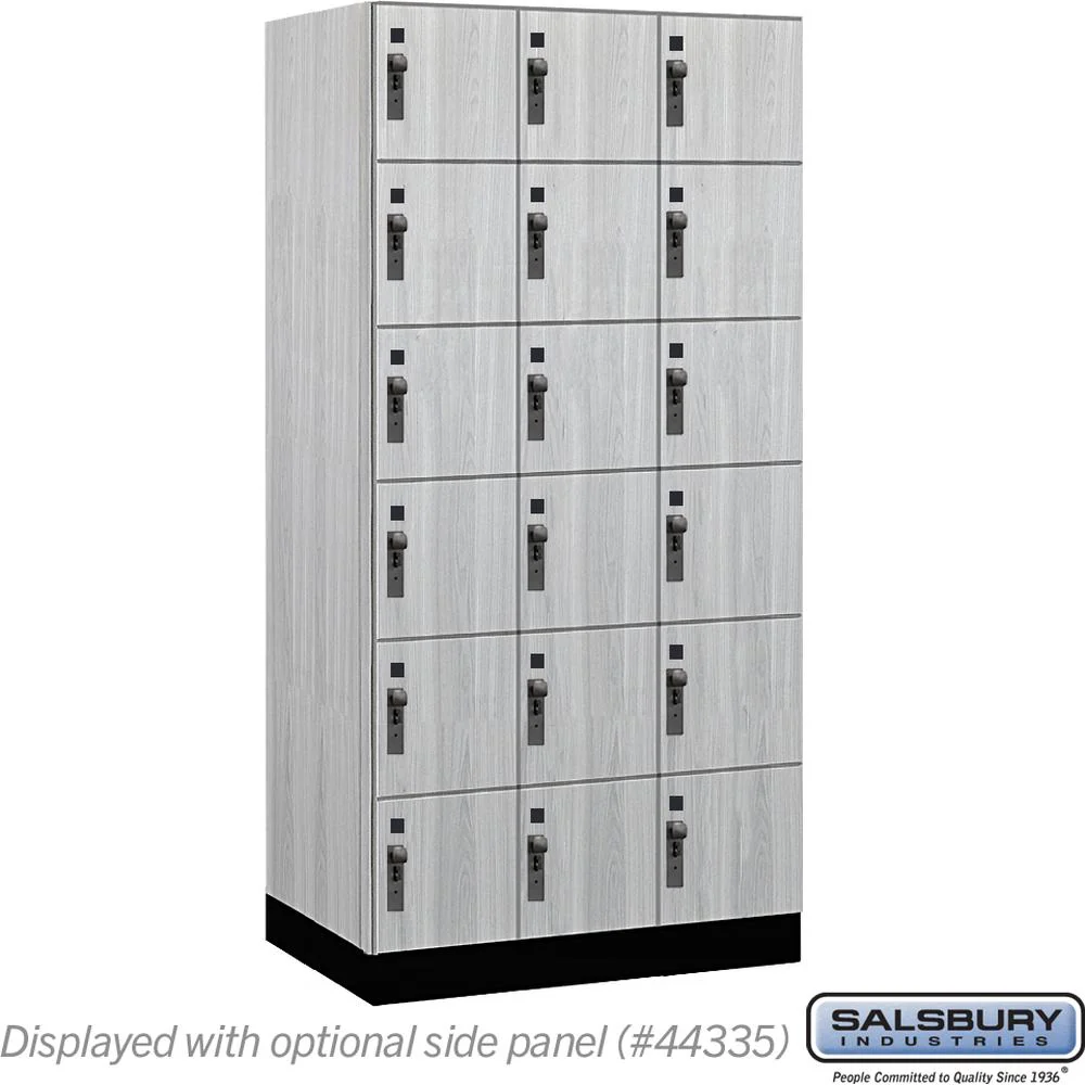 12" Wide Premier Wood Locker - Six Tier Box Style-3 Wide - 6 Feet High - 21" Deep by Salsbury - Image 25