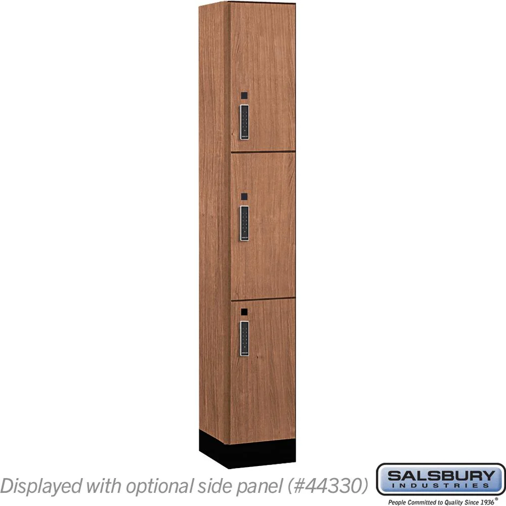 12" Wide Premier Wood Locker - Triple Tier-1 Wide - 6 Feet High - 15" Deep by Salsbury - Image 20