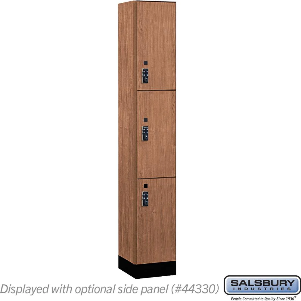 12" Wide Premier Wood Locker - Triple Tier-1 Wide - 6 Feet High - 15" Deep by Salsbury - Image 21