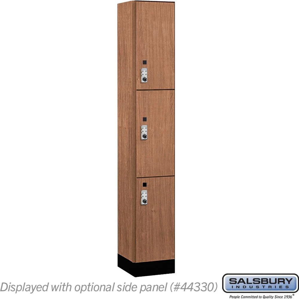 12" Wide Premier Wood Locker - Triple Tier-1 Wide - 6 Feet High - 15" Deep by Salsbury - Image 24