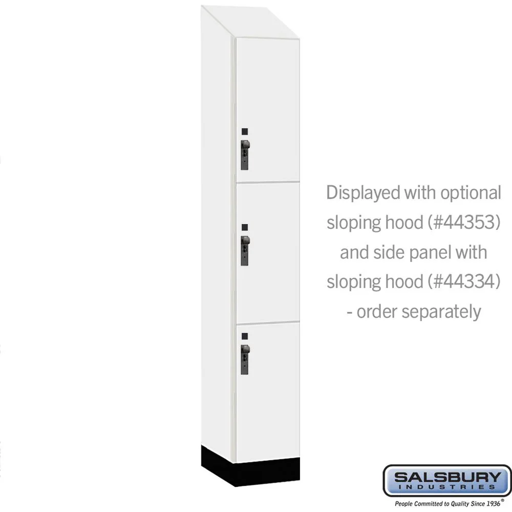 12" Wide Premier Wood Locker - Triple Tier-1 Wide - 6 Feet High - 18" Deep by Salsbury - Image 7