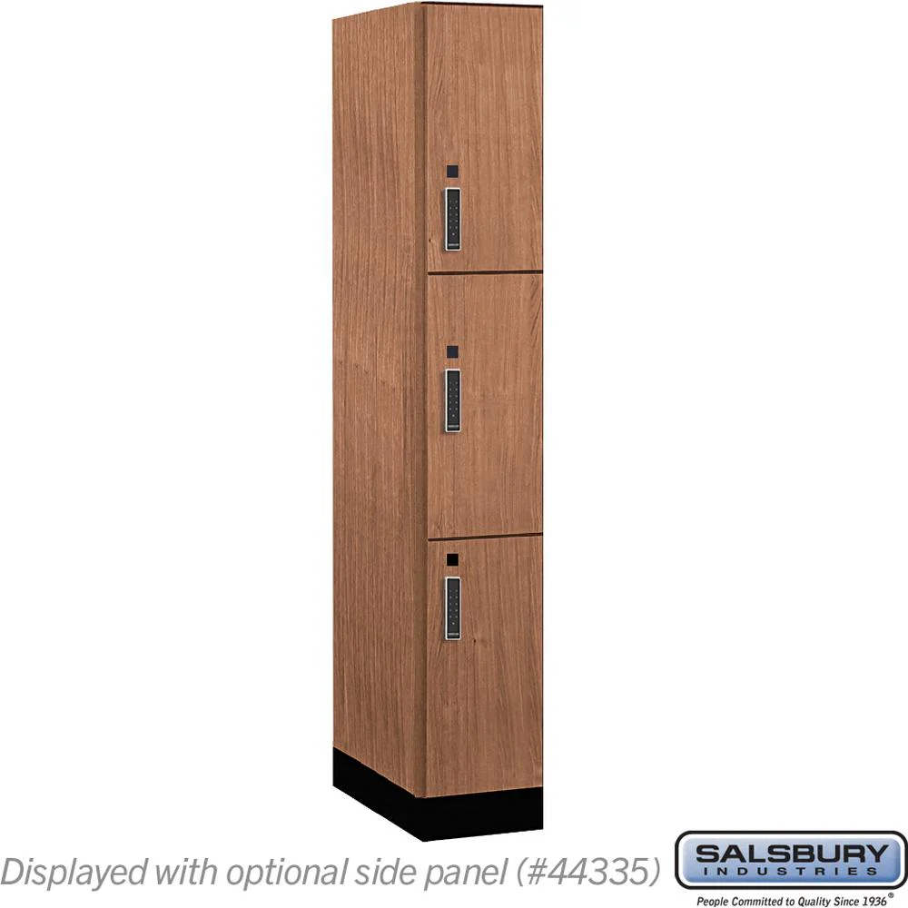 12" Wide Premier Wood Locker - Triple Tier-1 Wide - 6 Feet High - 21" Deep by Salsbury - Image 20