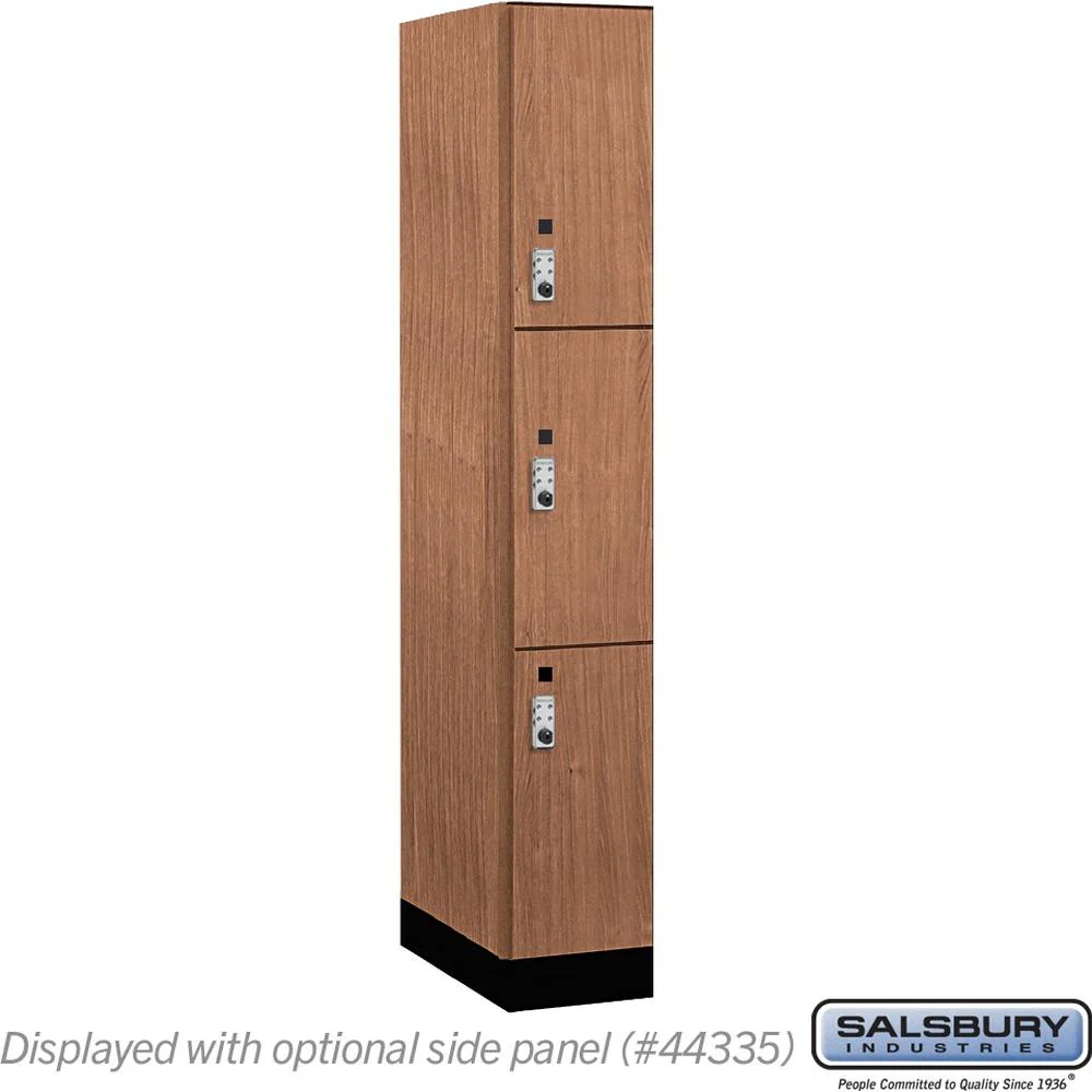 12" Wide Premier Wood Locker - Triple Tier-1 Wide - 6 Feet High - 21" Deep by Salsbury - Image 24