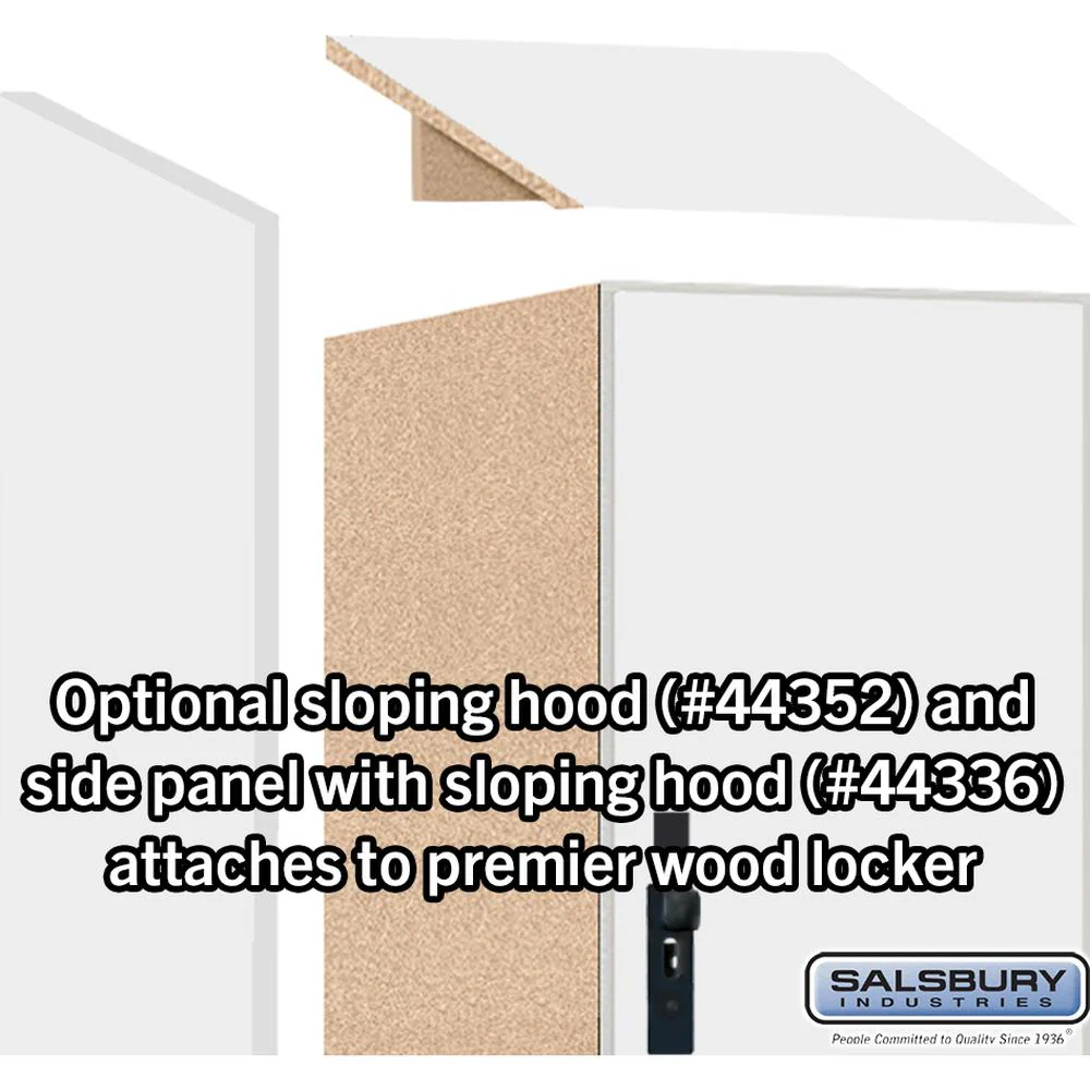 12" Wide Premier Wood Locker - Triple Tier-1 Wide - 6 Feet High - 21" Deep by Salsbury - Image 6