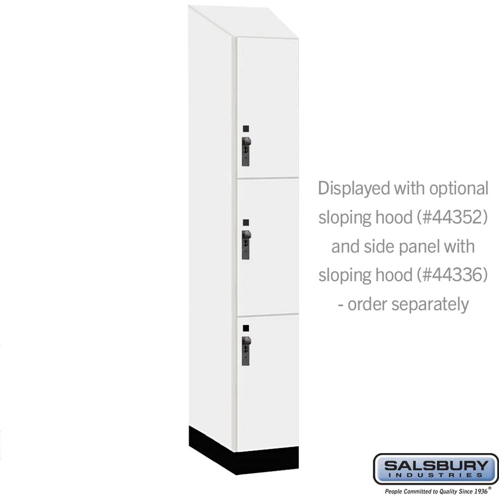 12" Wide Premier Wood Locker - Triple Tier-1 Wide - 6 Feet High - 21" Deep by Salsbury - Image 7