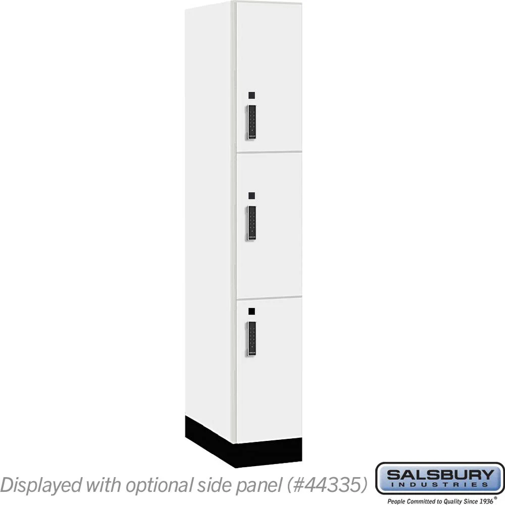 12" Wide Premier Wood Locker - Triple Tier-1 Wide - 6 Feet High - 21" Deep by Salsbury - Image 8