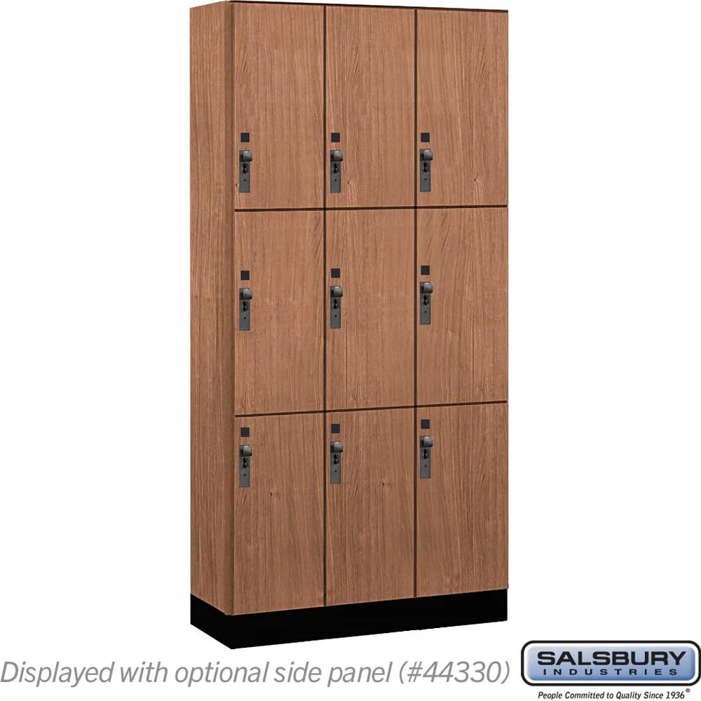 12" Wide Premier Wood Locker - Triple Tier-3 Wide - 6 Feet High - 15" Deep by Salsbury - Image 19