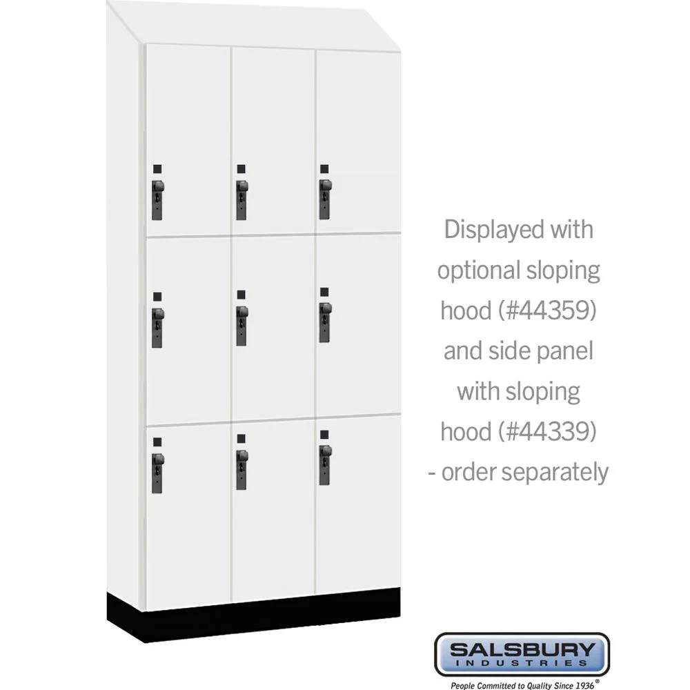 12" Wide Premier Wood Locker - Triple Tier-3 Wide - 6 Feet High - 15" Deep by Salsbury - Image 7