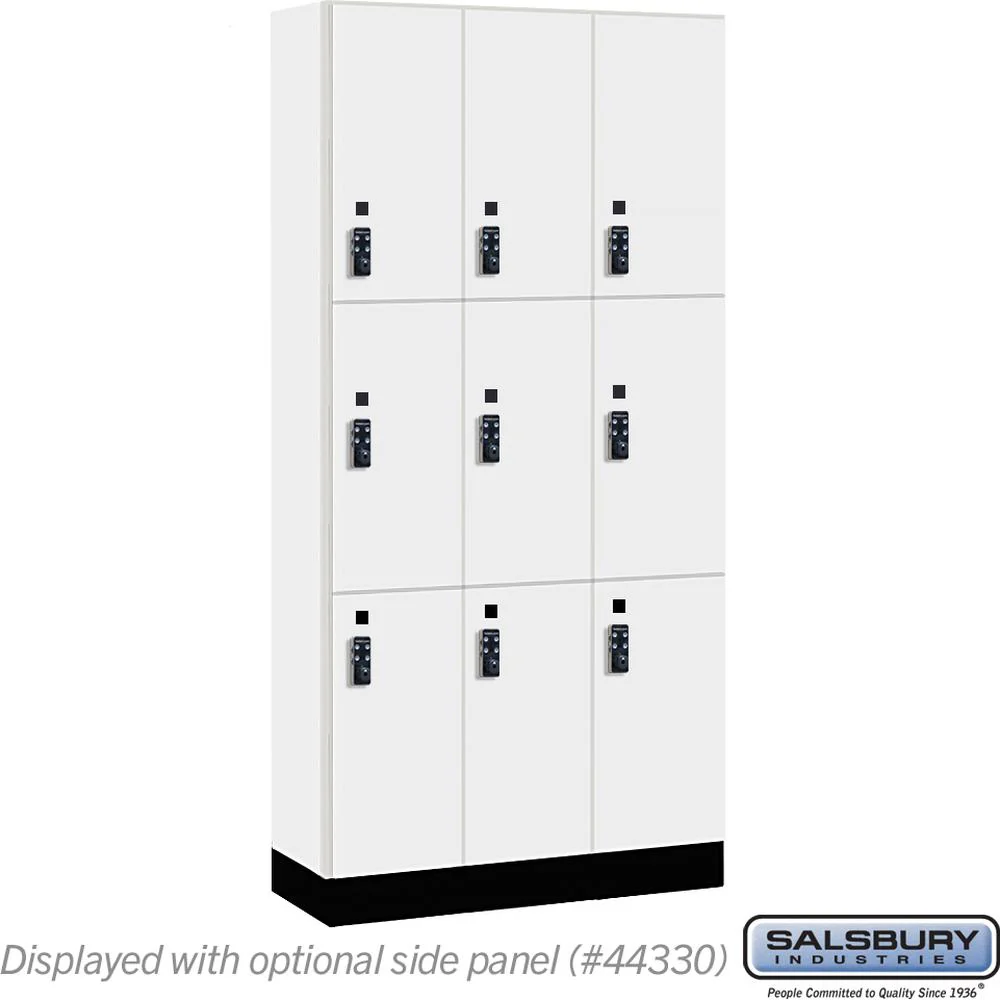 12" Wide Premier Wood Locker - Triple Tier-3 Wide - 6 Feet High - 15" Deep by Salsbury - Image 9