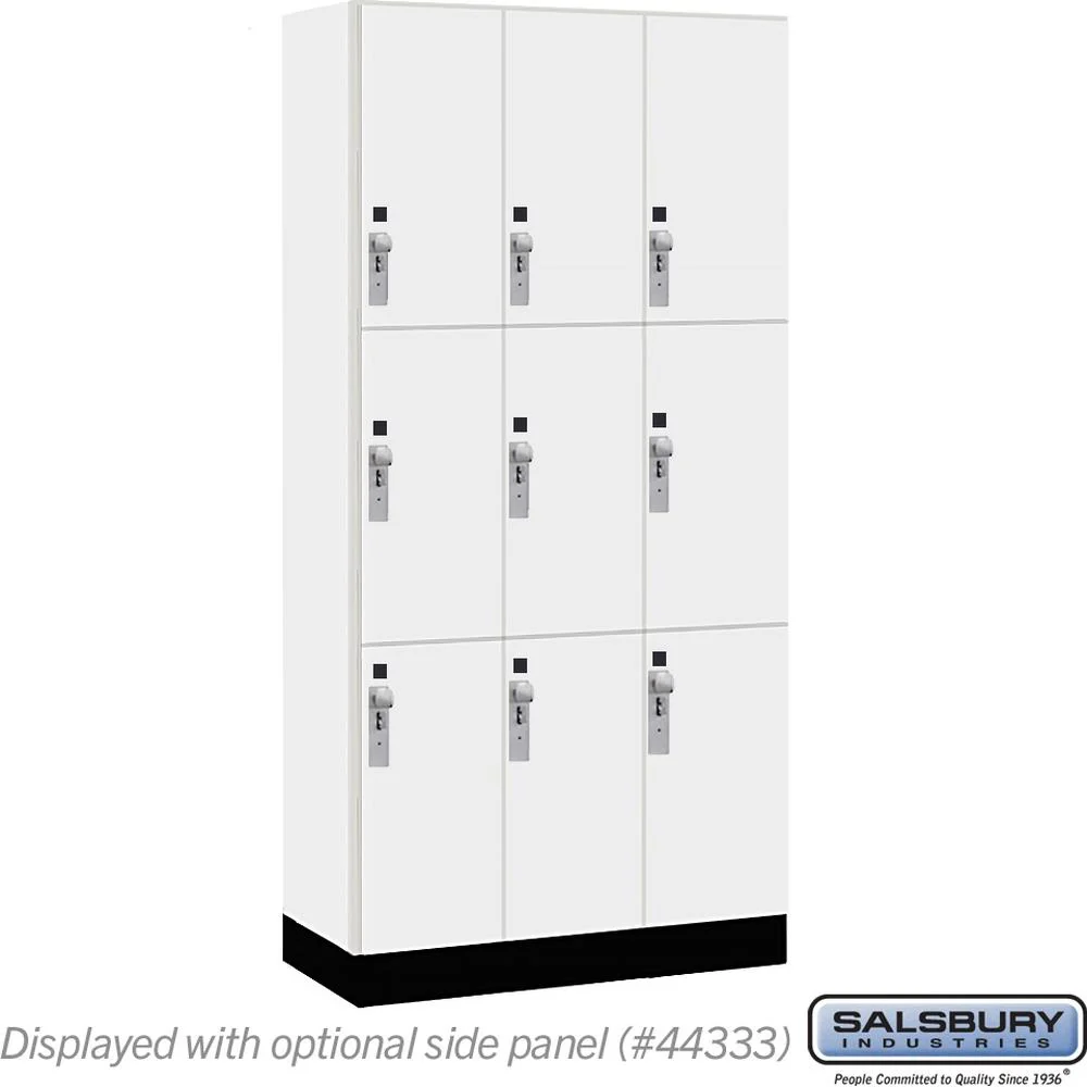 12" Wide Premier Wood Locker - Triple Tier-3 Wide - 6 Feet High - 18" Deep by Salsbury - Image 10