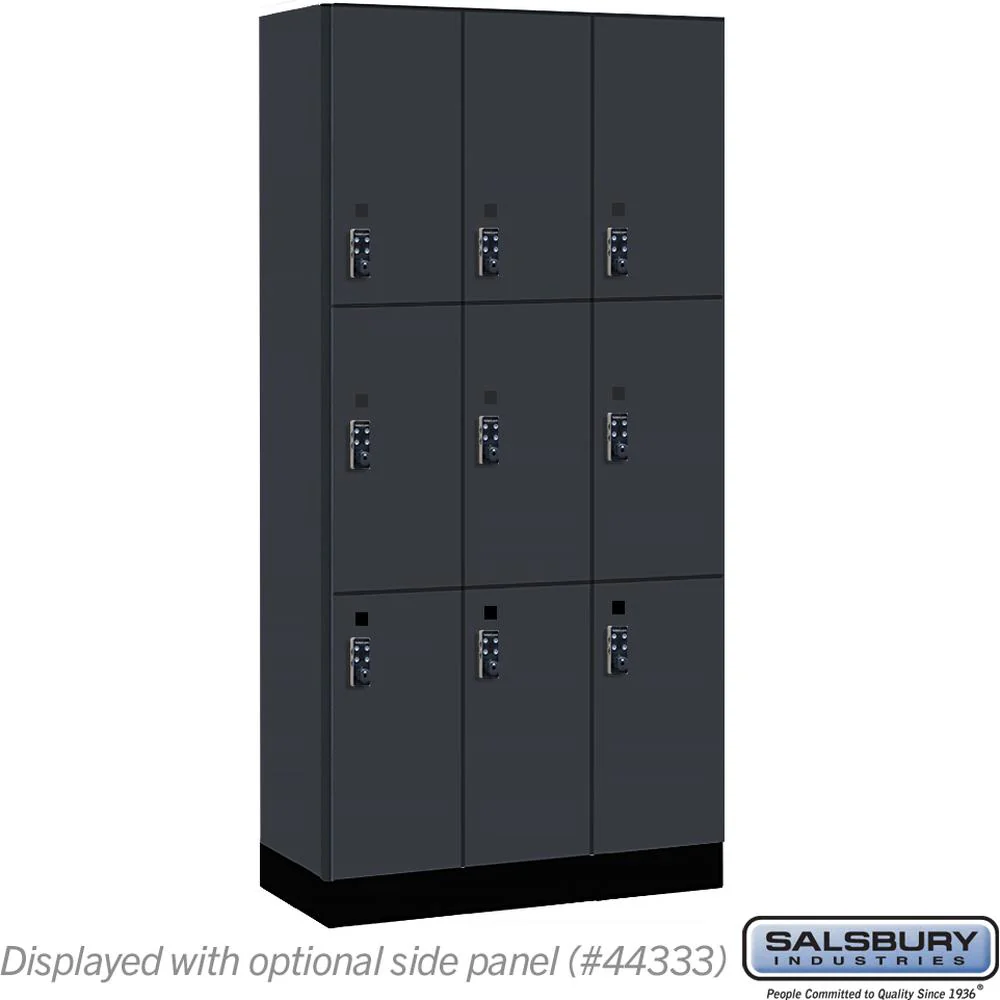 12" Wide Premier Wood Locker - Triple Tier-3 Wide - 6 Feet High - 18" Deep by Salsbury - Image 15