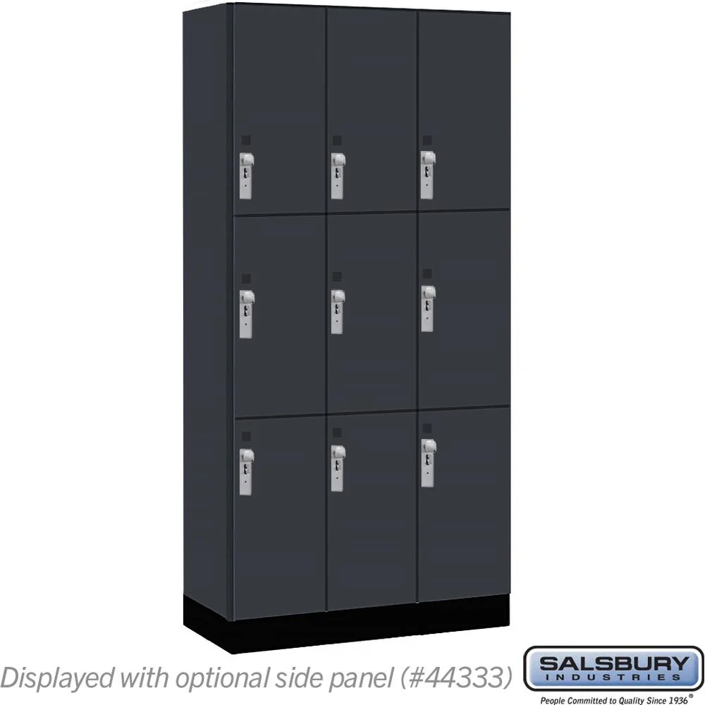 12" Wide Premier Wood Locker - Triple Tier-3 Wide - 6 Feet High - 18" Deep by Salsbury - Image 16