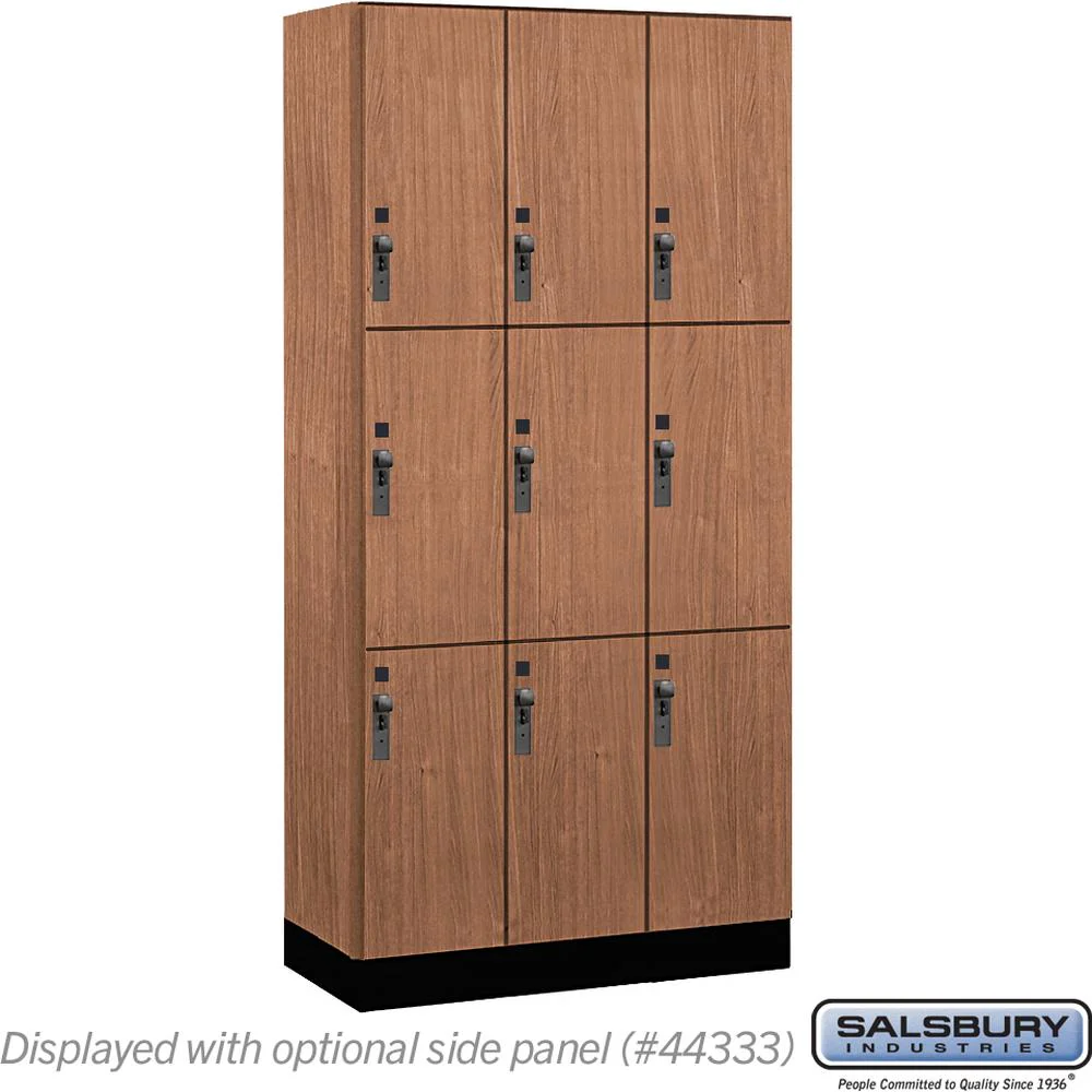 12" Wide Premier Wood Locker - Triple Tier-3 Wide - 6 Feet High - 18" Deep by Salsbury - Image 19