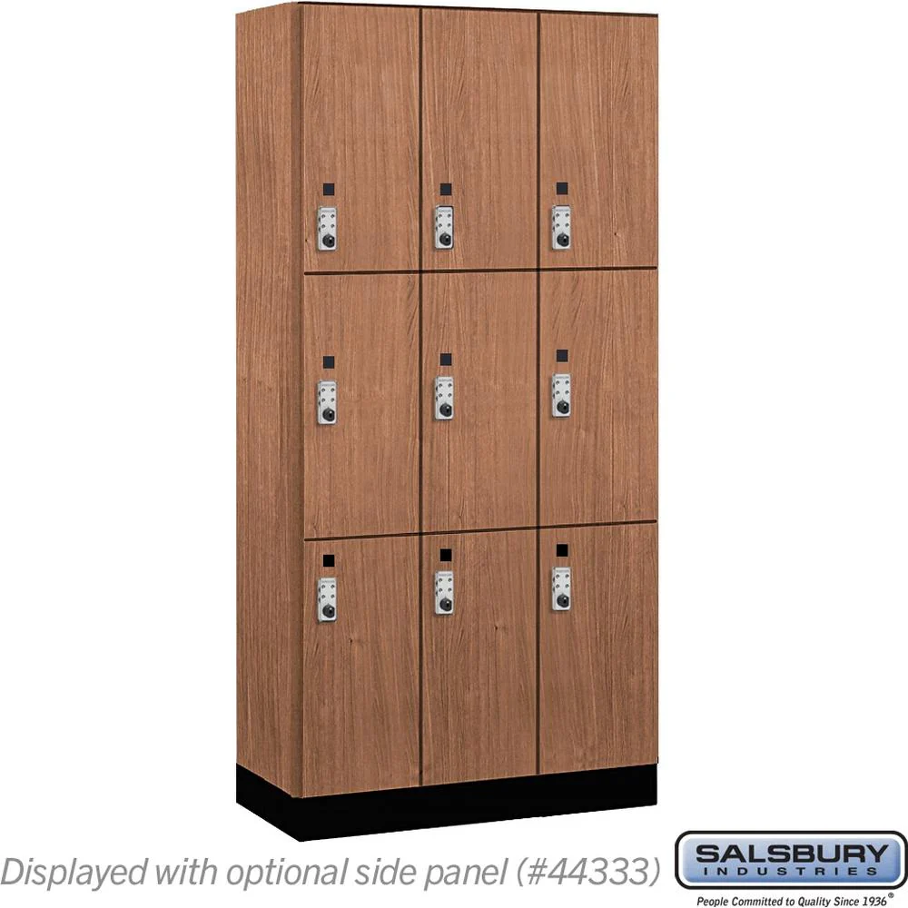 12" Wide Premier Wood Locker - Triple Tier-3 Wide - 6 Feet High - 18" Deep by Salsbury - Image 24