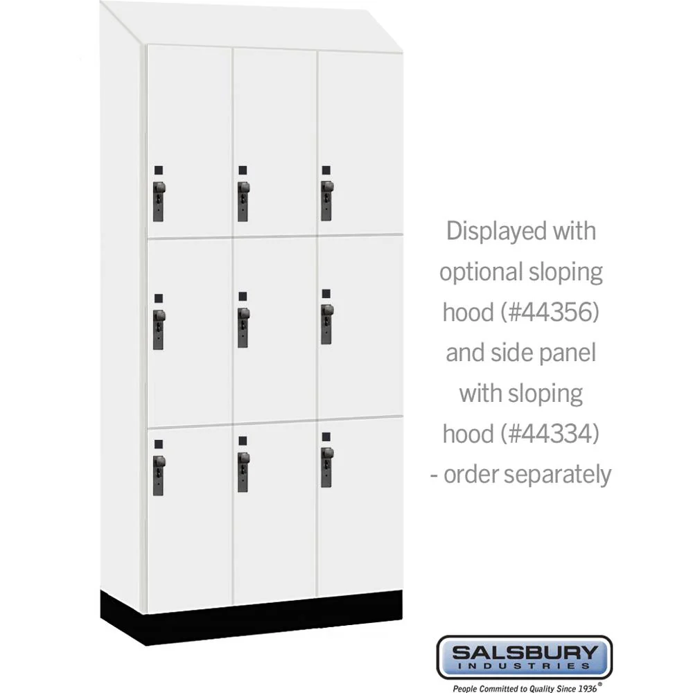 12" Wide Premier Wood Locker - Triple Tier-3 Wide - 6 Feet High - 18" Deep by Salsbury - Image 7