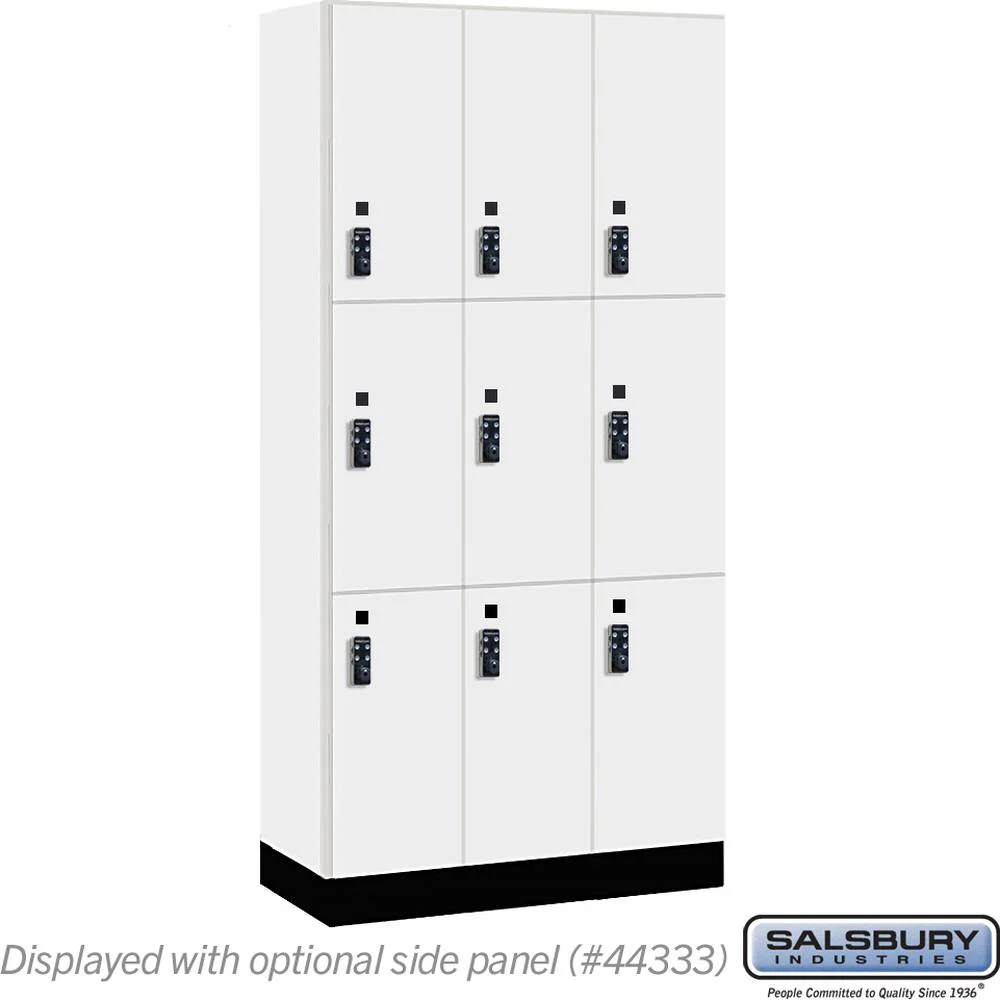 12" Wide Premier Wood Locker - Triple Tier-3 Wide - 6 Feet High - 18" Deep by Salsbury - Image 9