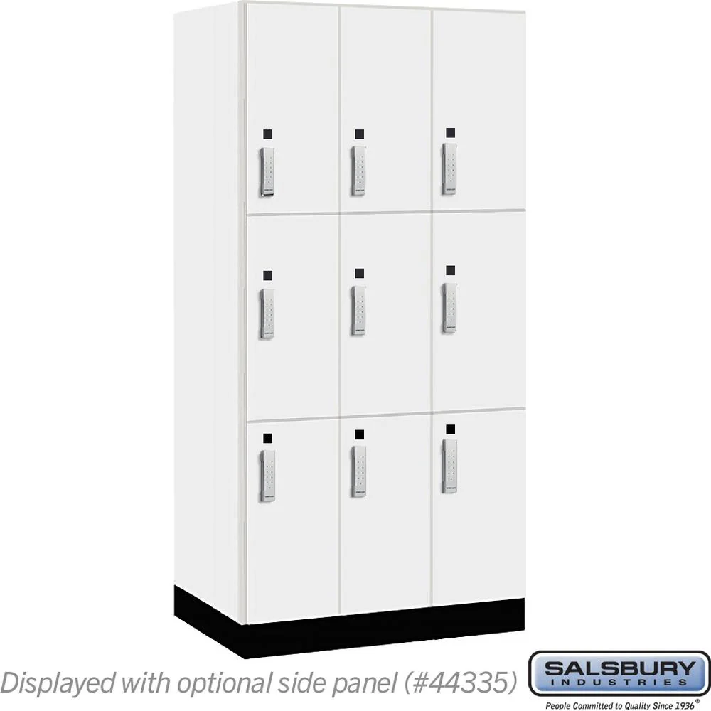 12" Wide Premier Wood Locker - Triple Tier-3 Wide - 6 Feet High - 21" Deep by Salsbury - Image 11