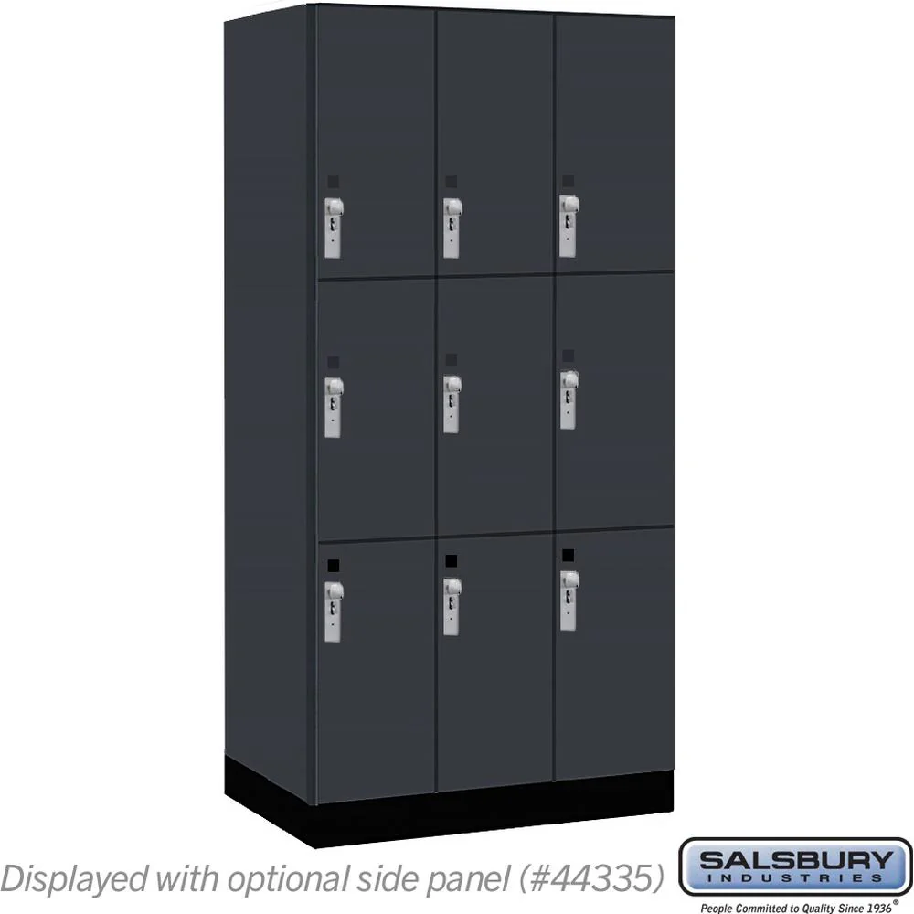 12" Wide Premier Wood Locker - Triple Tier-3 Wide - 6 Feet High - 21" Deep by Salsbury - Image 16