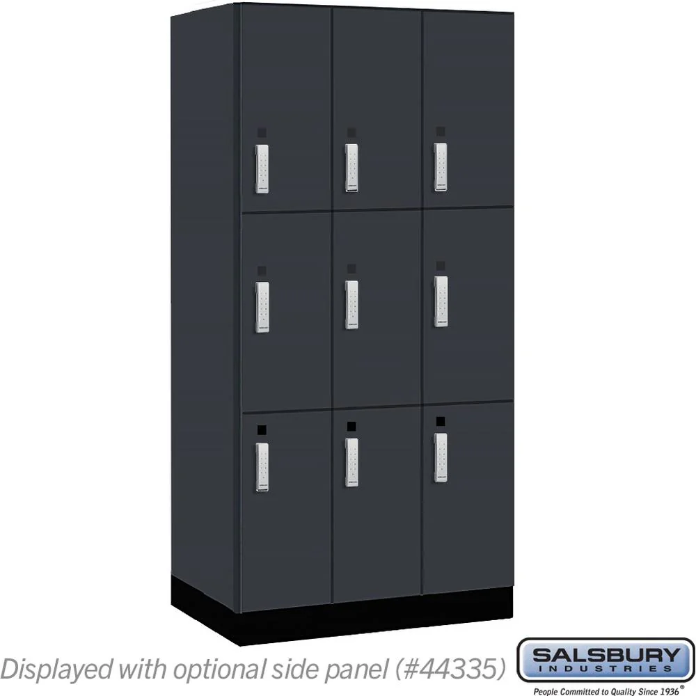12" Wide Premier Wood Locker - Triple Tier-3 Wide - 6 Feet High - 21" Deep by Salsbury - Image 17