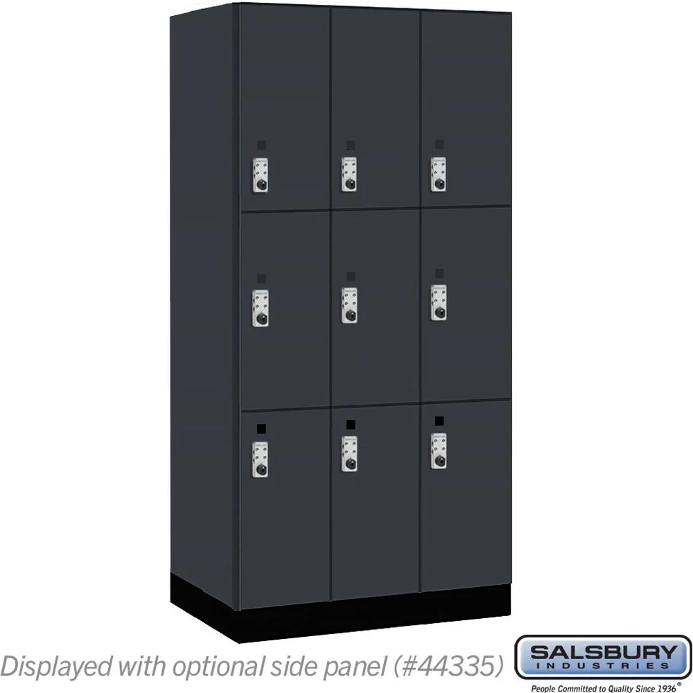12" Wide Premier Wood Locker - Triple Tier-3 Wide - 6 Feet High - 21" Deep by Salsbury - Image 18