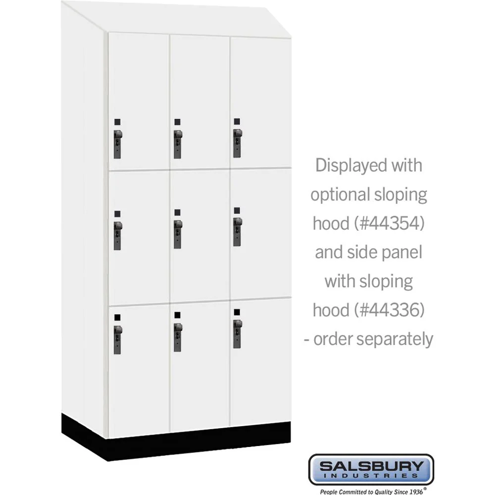12" Wide Premier Wood Locker - Triple Tier-3 Wide - 6 Feet High - 21" Deep by Salsbury - Image 7
