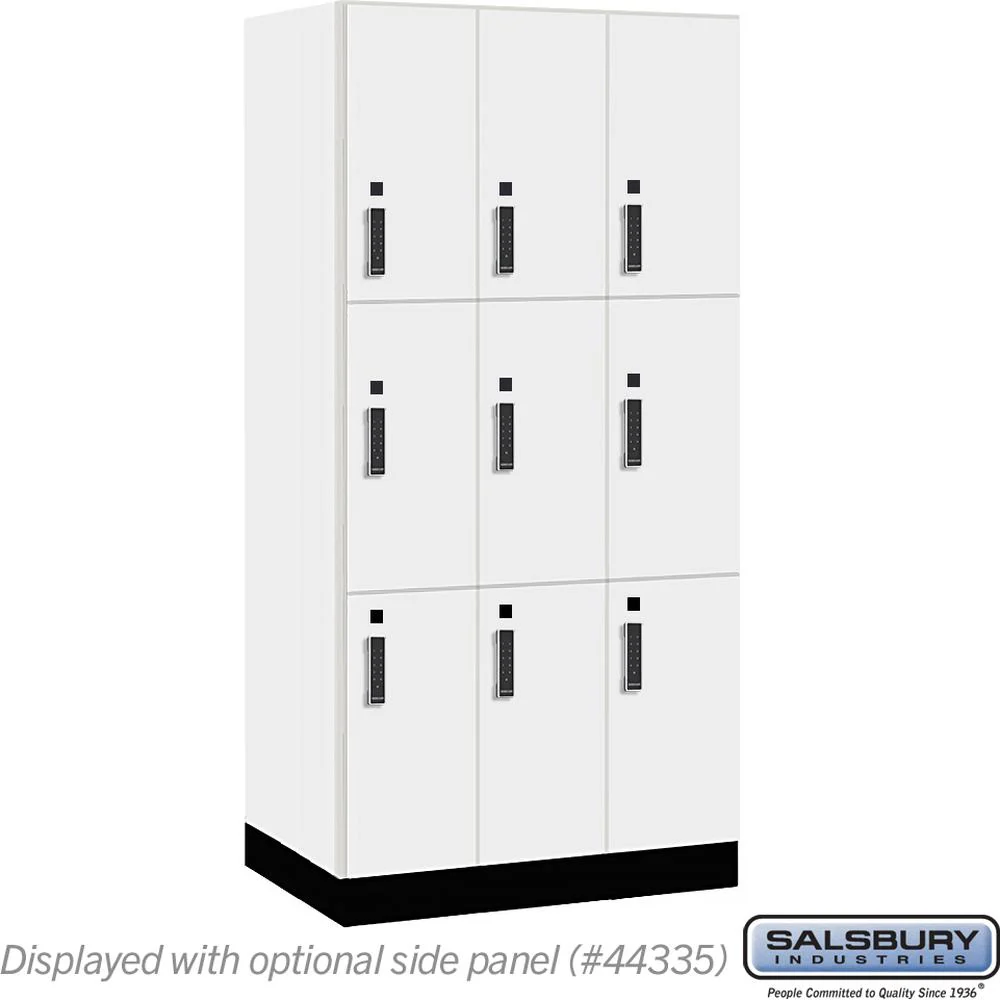 12" Wide Premier Wood Locker - Triple Tier-3 Wide - 6 Feet High - 21" Deep by Salsbury - Image 8