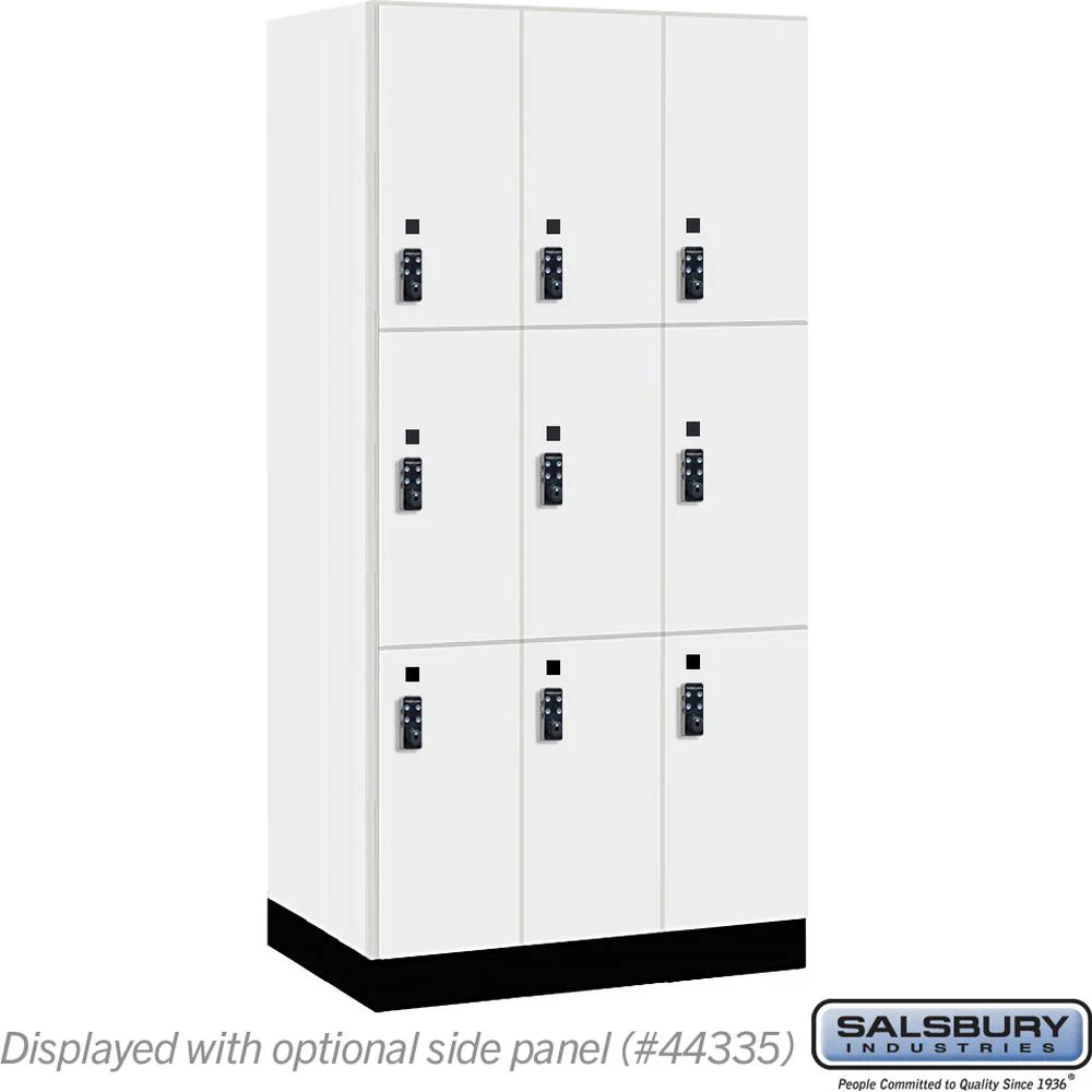 12" Wide Premier Wood Locker - Triple Tier-3 Wide - 6 Feet High - 21" Deep by Salsbury - Image 9