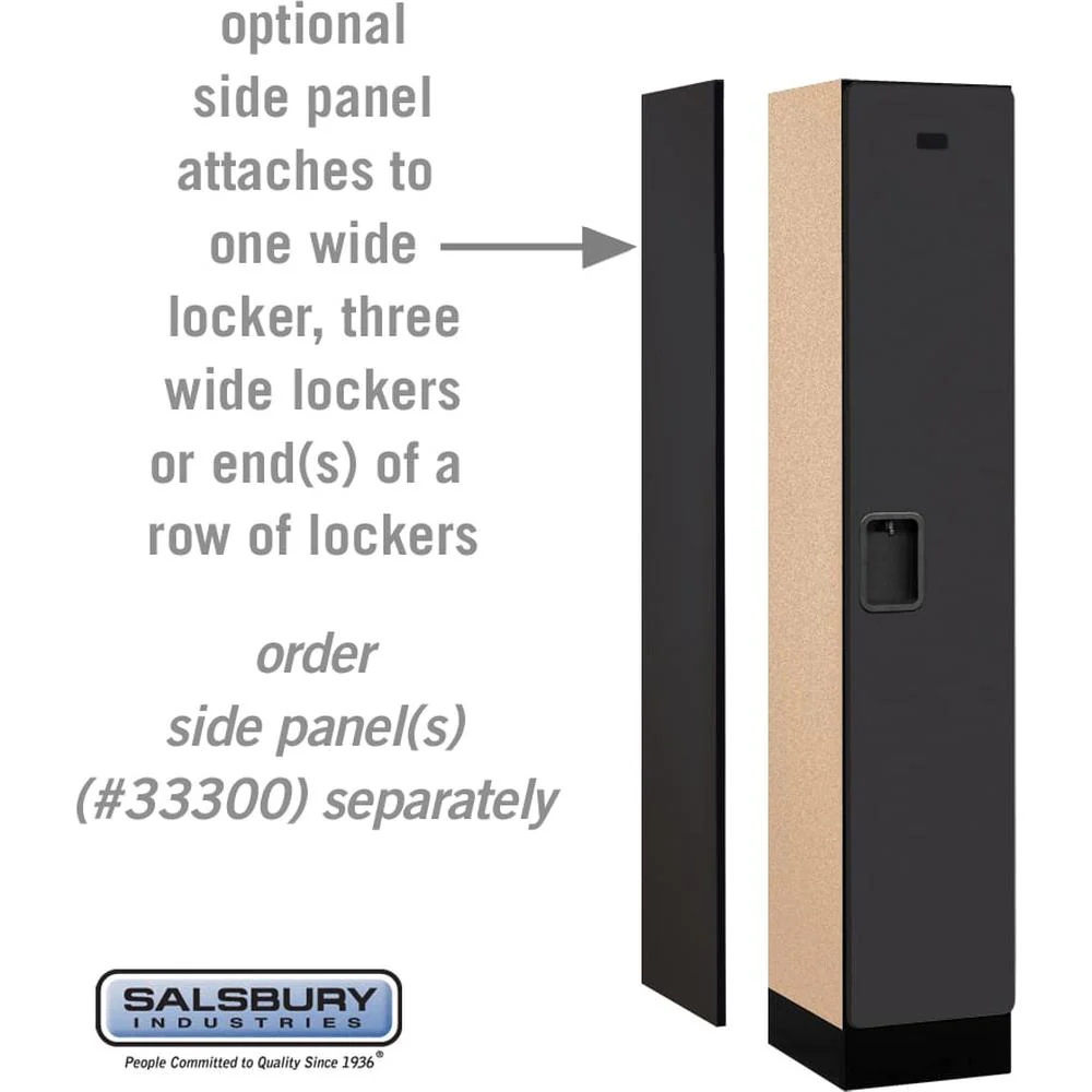 12" Wide Single Tier Designer Wood Locker - 1 Wide - 5 Feet High - 15" Deep by Salsbury - Image 2