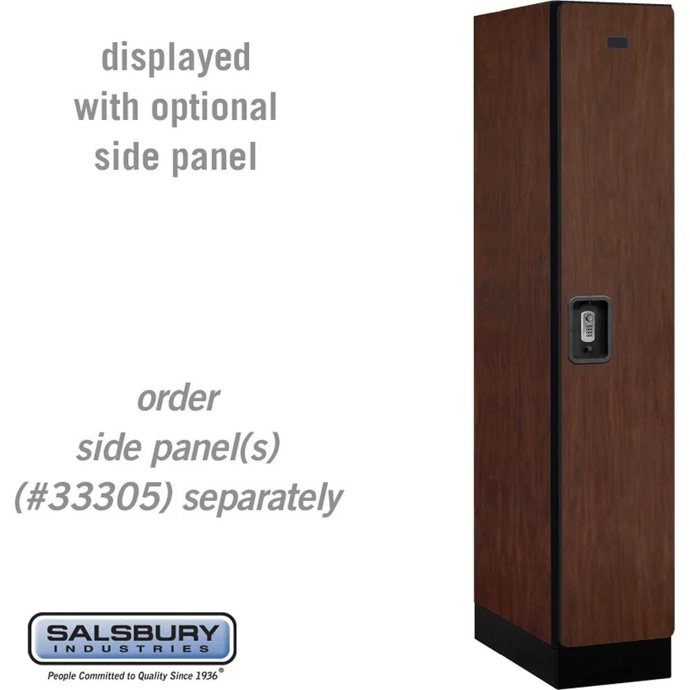 12" Wide Single Tier Designer Wood Locker - 1 Wide - 5 Feet High - 21" Deep by Salsbury - Image 31