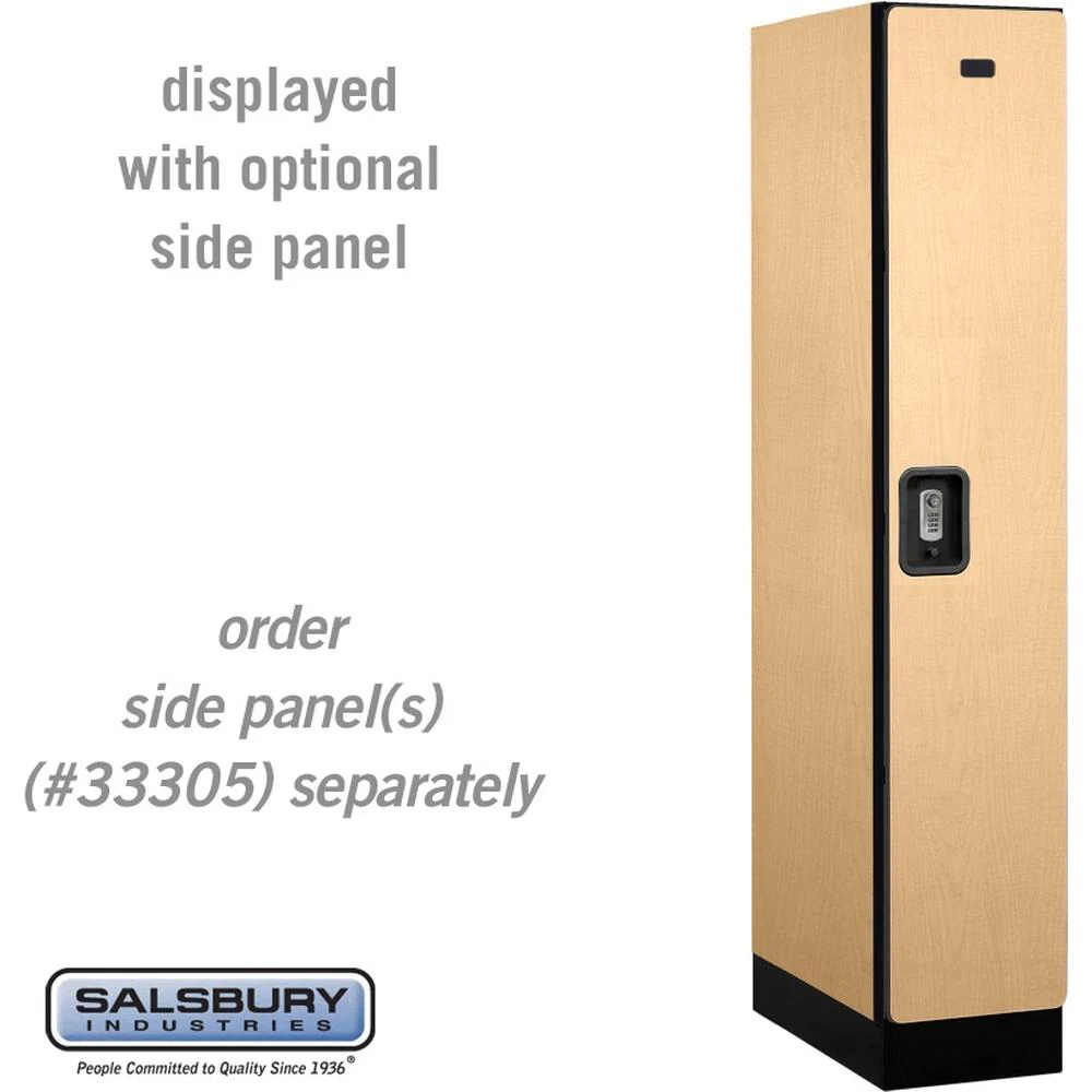 12" Wide Single Tier Designer Wood Locker - 1 Wide - 5 Feet High - 21" Deep by Salsbury - Image 36