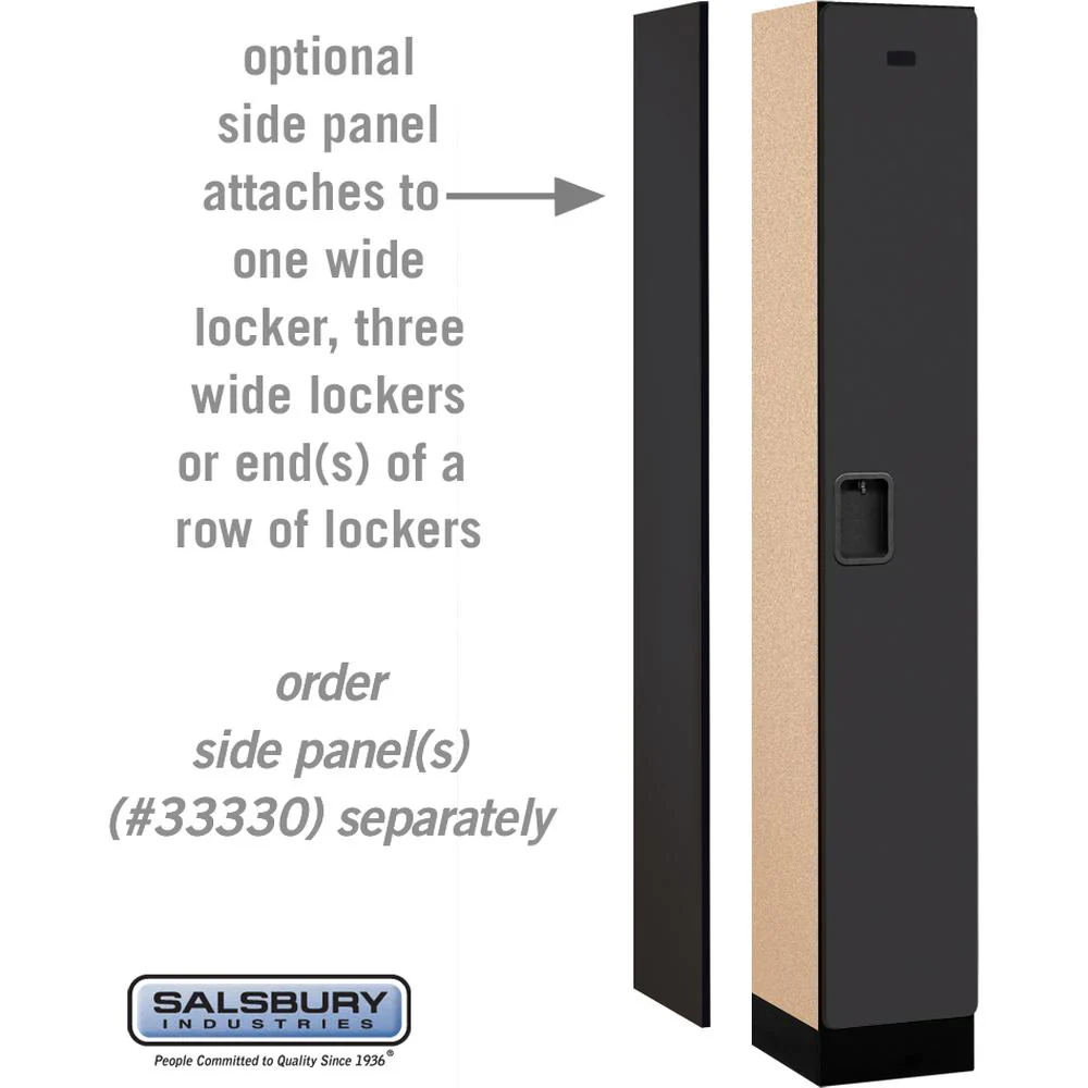 12" Wide Single Tier Designer Wood Locker - 1 Wide - 6 Feet High - 15" Deep by Salsbury - Image 2