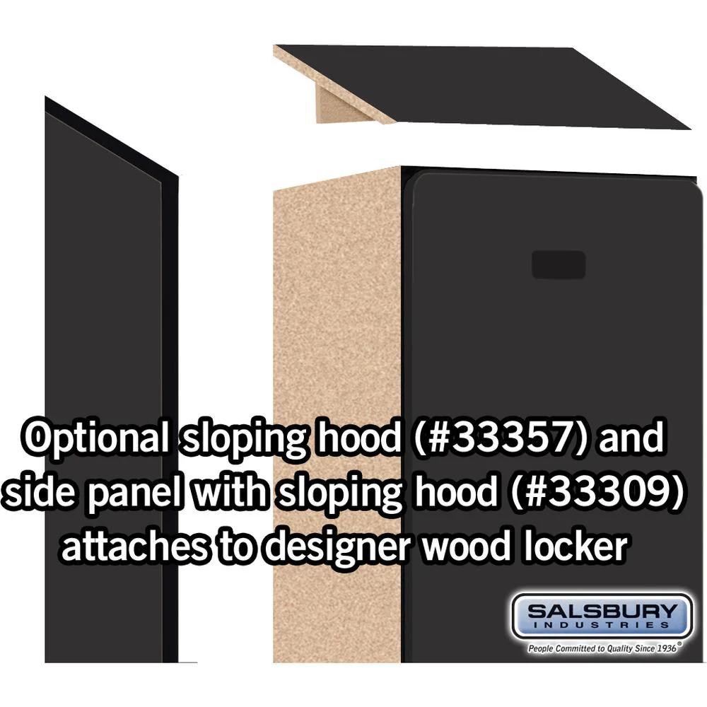 12" Wide Single Tier Designer Wood Locker - 1 Wide - 6 Feet High - 15" Deep by Salsbury - Image 6