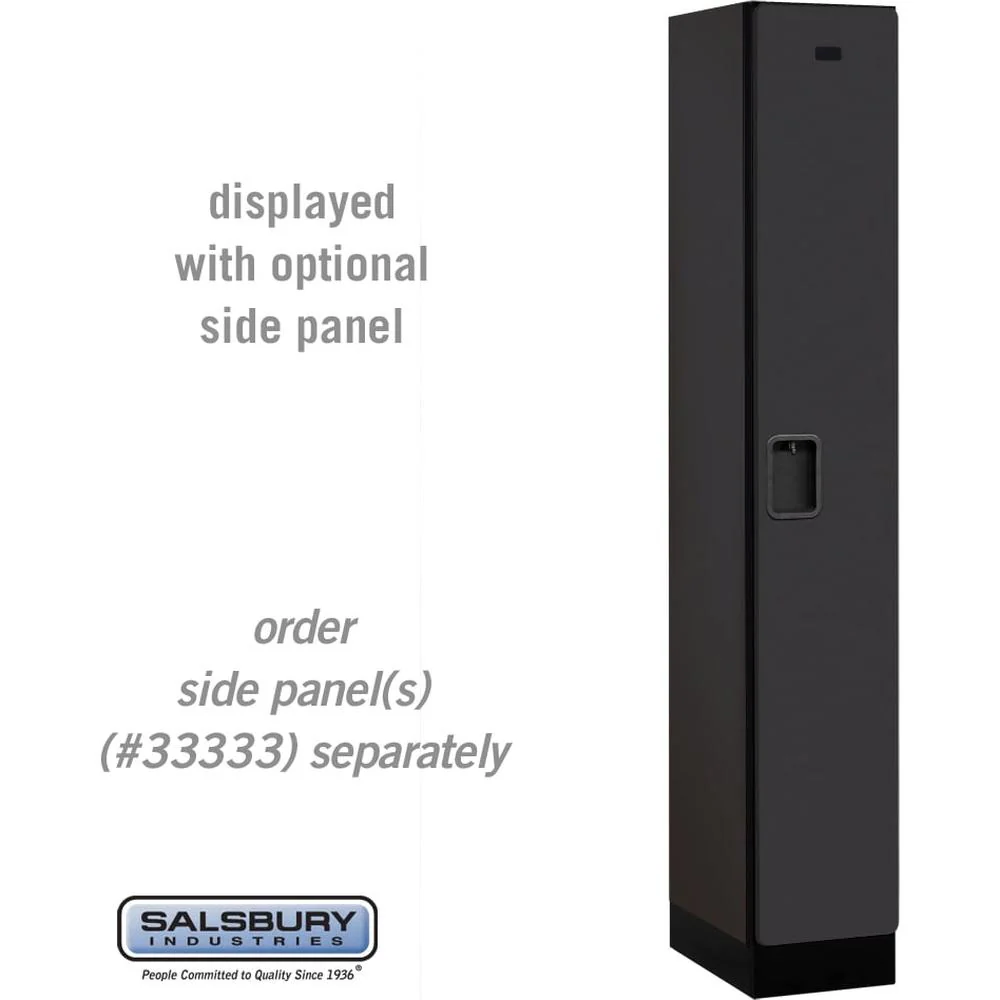 12" Wide Single Tier Designer Wood Locker - 1 Wide - 6 Feet High - 18" Deep by Salsbury
