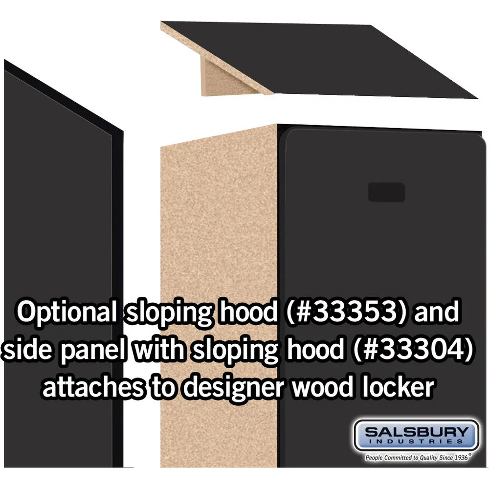 12" Wide Single Tier Designer Wood Locker - 1 Wide - 6 Feet High - 18" Deep by Salsbury - Image 6