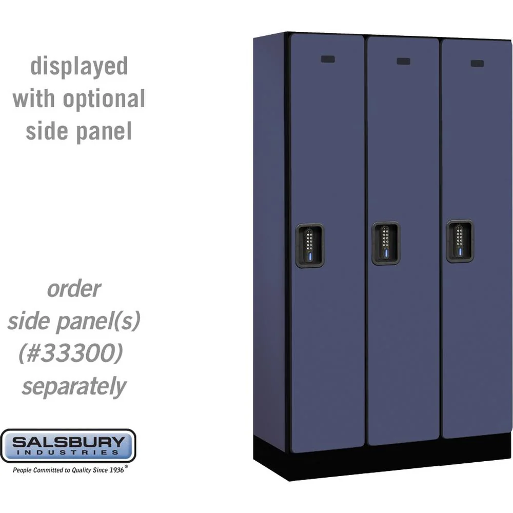 12" Wide Single Tier Designer Wood Locker - 3 Wide - 5 Feet High - 15" Deep by Salsbury - Image 13