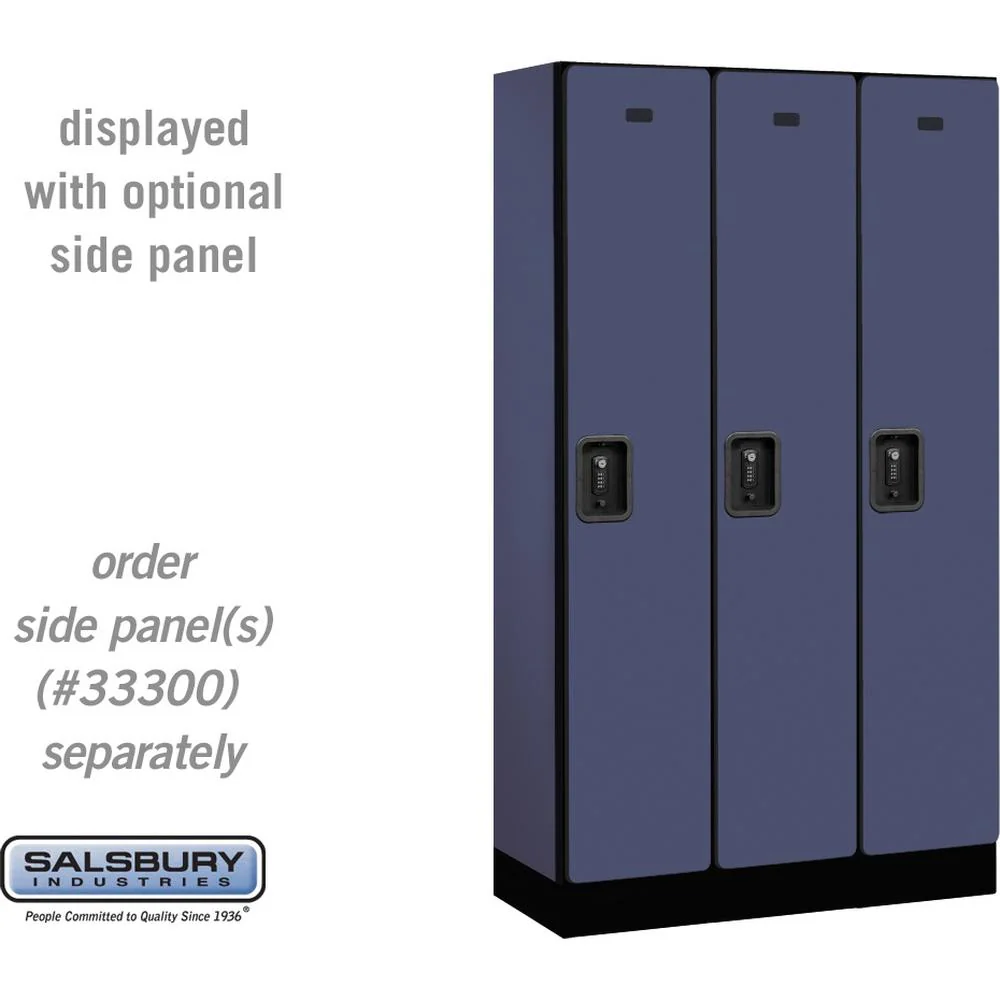 12" Wide Single Tier Designer Wood Locker - 3 Wide - 5 Feet High - 15" Deep by Salsbury - Image 14