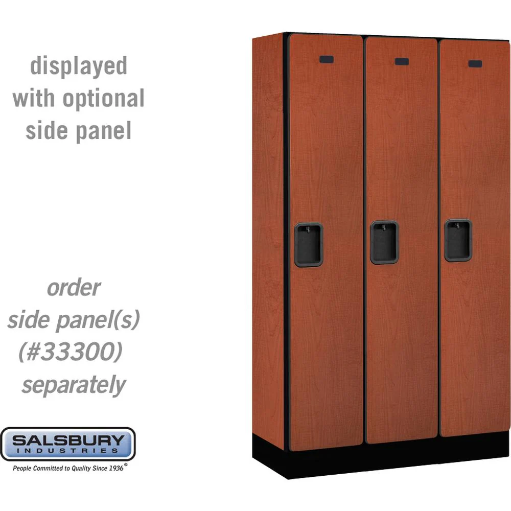 12" Wide Single Tier Designer Wood Locker - 3 Wide - 5 Feet High - 15" Deep by Salsbury - Image 17