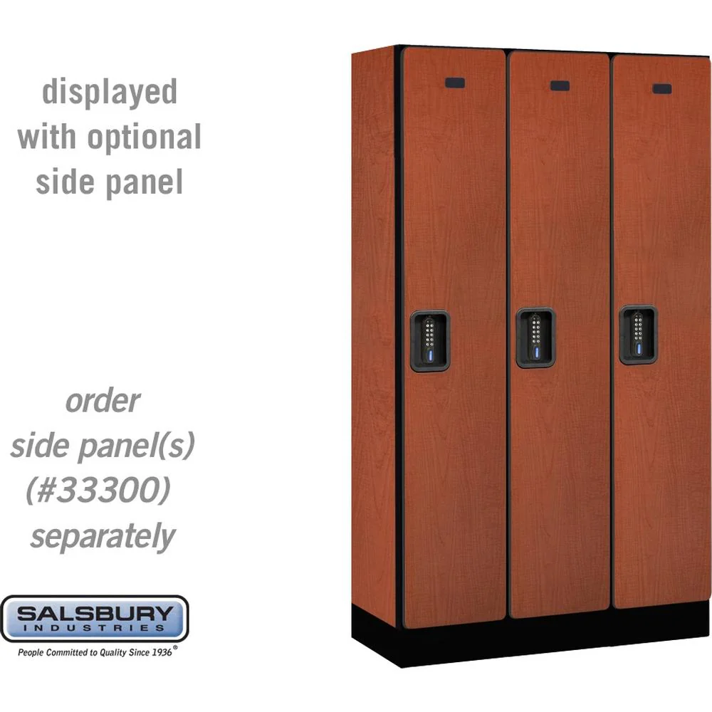 12" Wide Single Tier Designer Wood Locker - 3 Wide - 5 Feet High - 15" Deep by Salsbury - Image 18