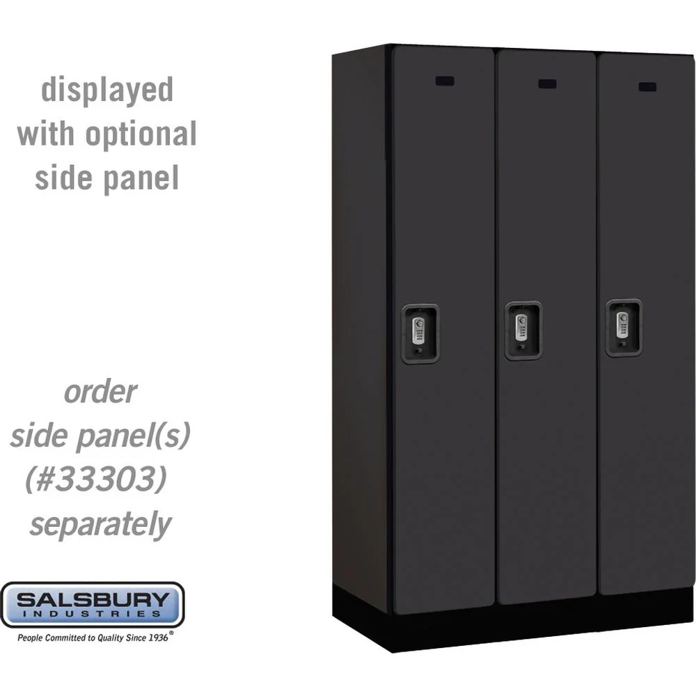 12" Wide Single Tier Designer Wood Locker - 3 Wide - 5 Feet High - 18" Deep by Salsbury - Image 11