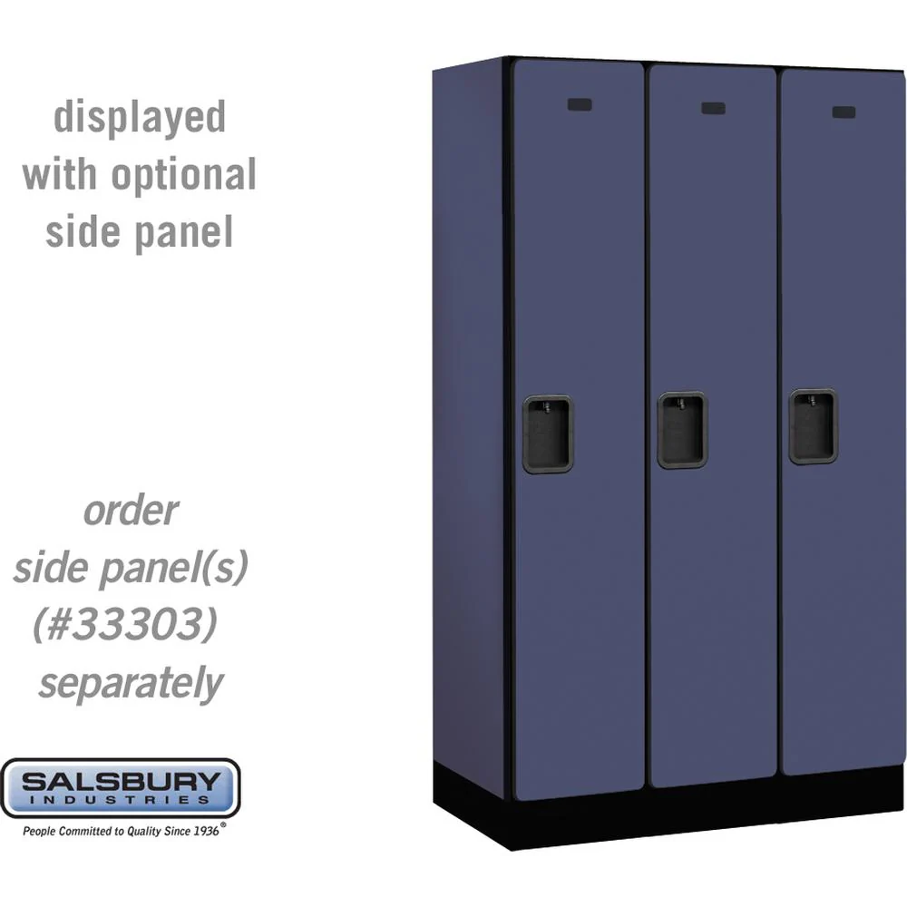 12" Wide Single Tier Designer Wood Locker - 3 Wide - 5 Feet High - 18" Deep by Salsbury - Image 12