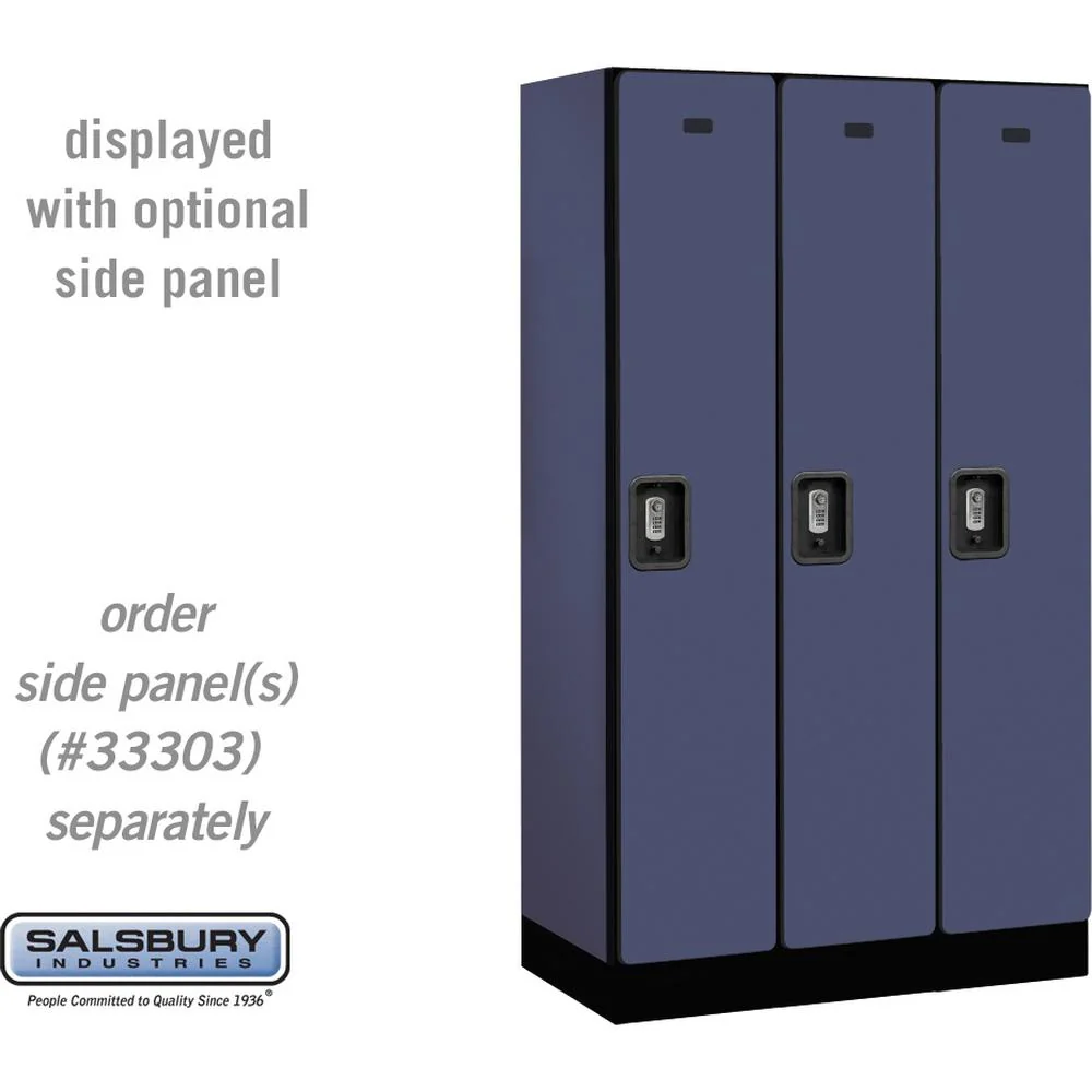 12" Wide Single Tier Designer Wood Locker - 3 Wide - 5 Feet High - 18" Deep by Salsbury - Image 16